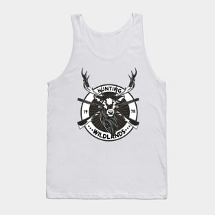 Wildlands hunting design with deer and shotguns since 1978 Tank Top